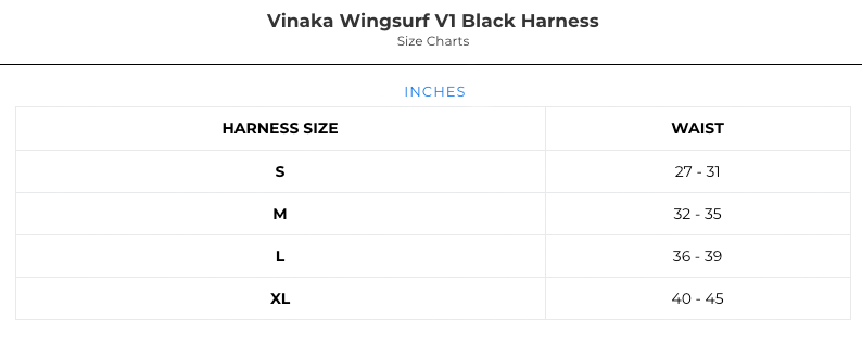 Vinaka Wingsurf  V1 Black Harness